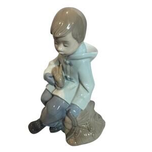 Llardo "Boy With Rabbit and Satchel" 1987, Easter